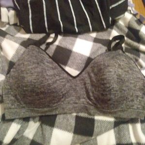 Grey Sports Bra with Padding